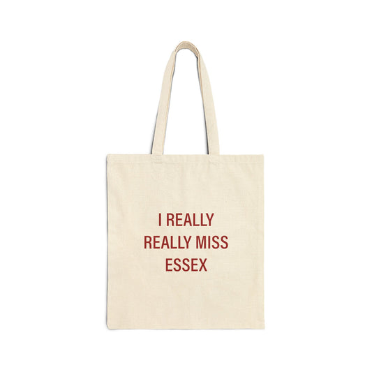 I Really Really Miss Essex Cotton Canvas Tote Bag