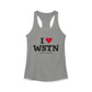 I Heart WSTN Women's Ideal Racerback Tank Top