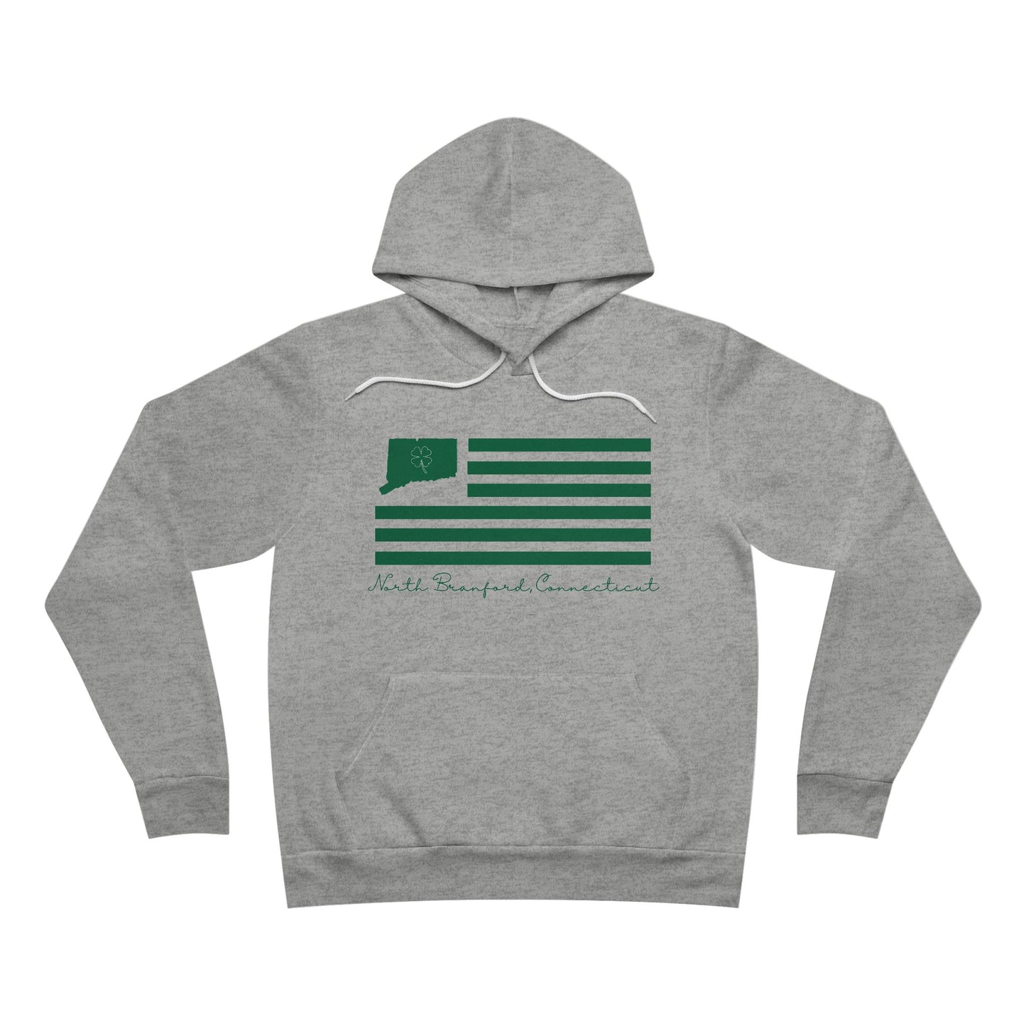 North Branford Connecticut St. Patrick’s Day Flag Unisex Sponge Fleece Pullover Hoodie