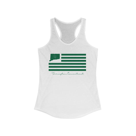 Torrington Connecticut St Patrick’s Day Flag Women's Ideal Racerback Tank Top