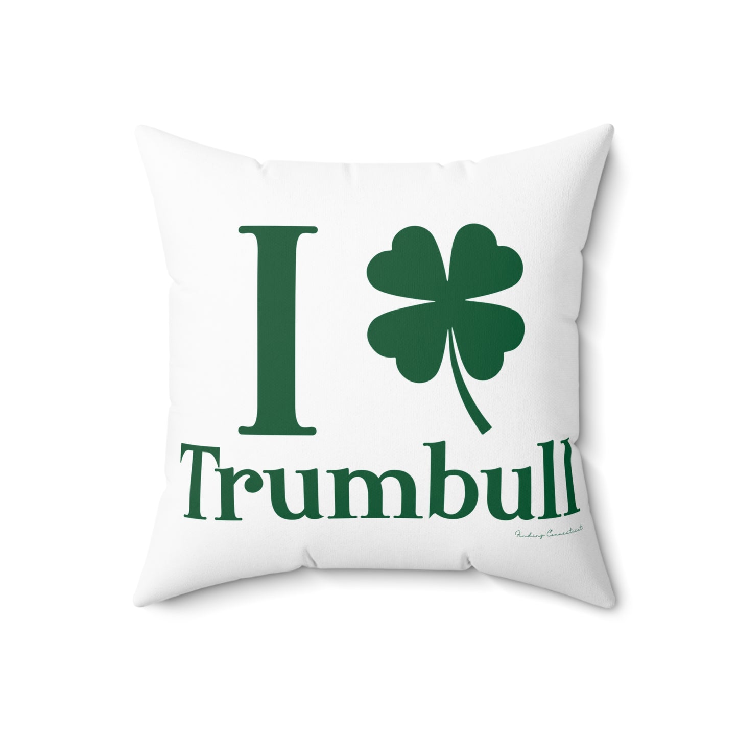 I Clover Trumbull Spun Polyester Square Pillow