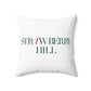 41 Tilt Strawberry Hill Spun Polyester Square Pillow