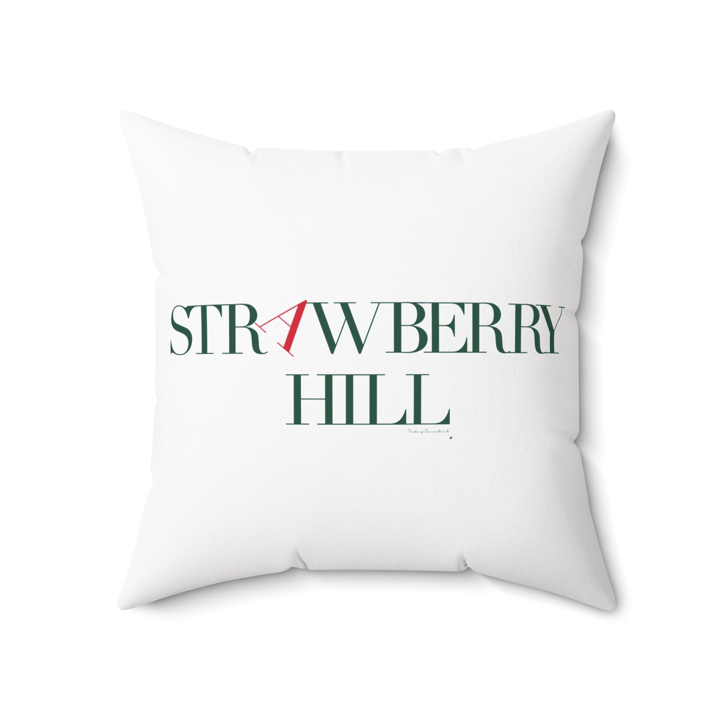41 Tilt Strawberry Hill Spun Polyester Square Pillow