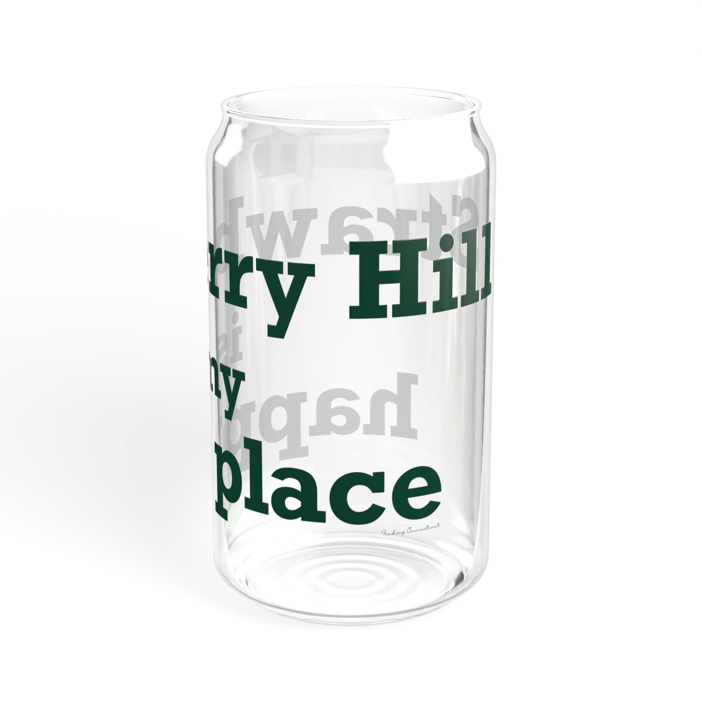 Strawberry Hill is my happy place Sipper Glass, 16oz