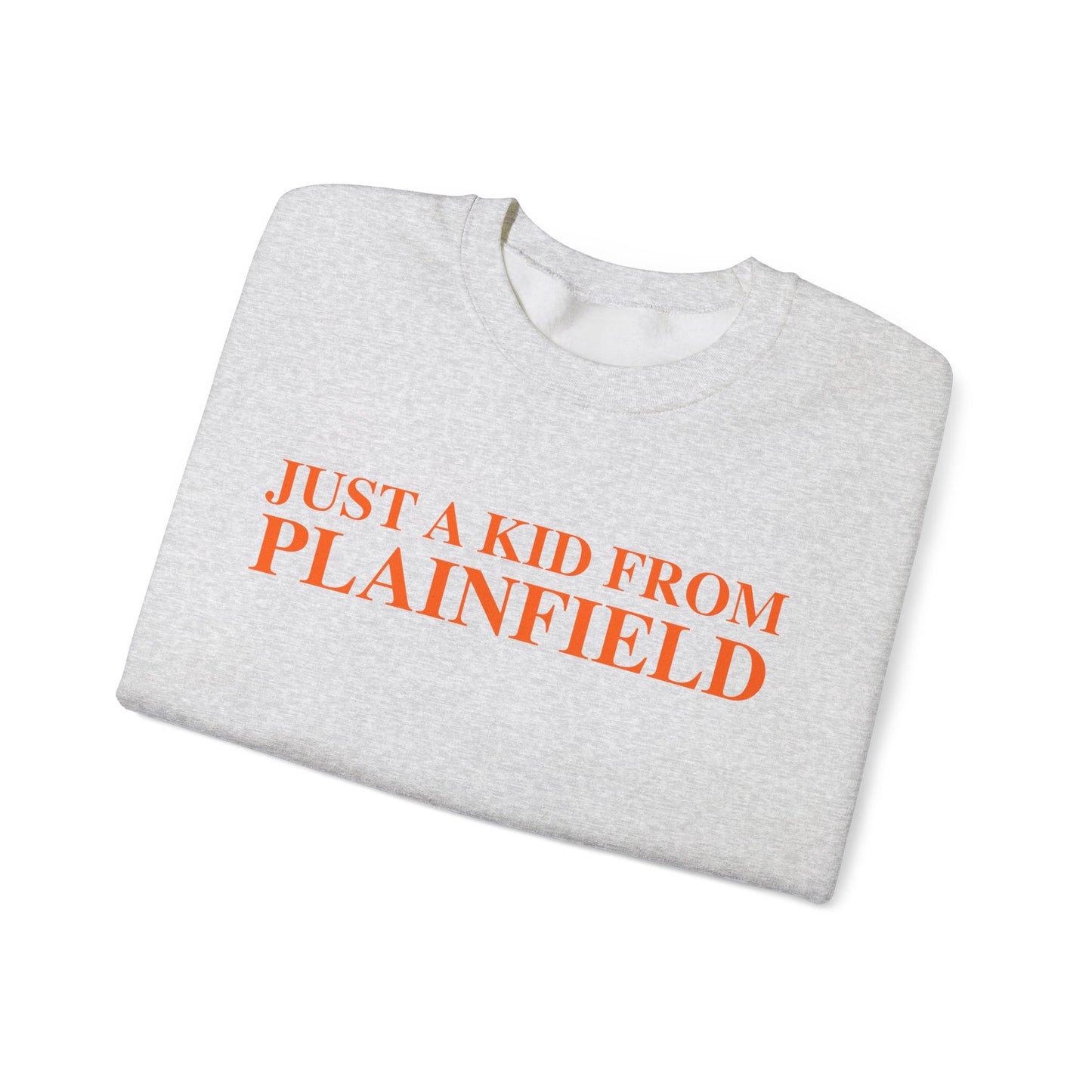 Just a kid from Plainfield Unisex Heavy Blend™ Crewneck Sweatshirt