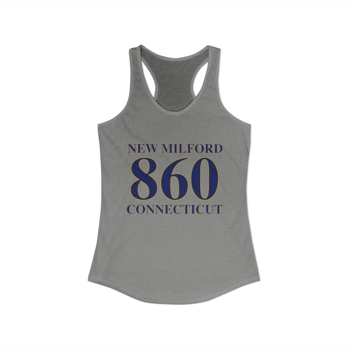 New Milford 860 Connecticut Women's Ideal Racerback Tank Top