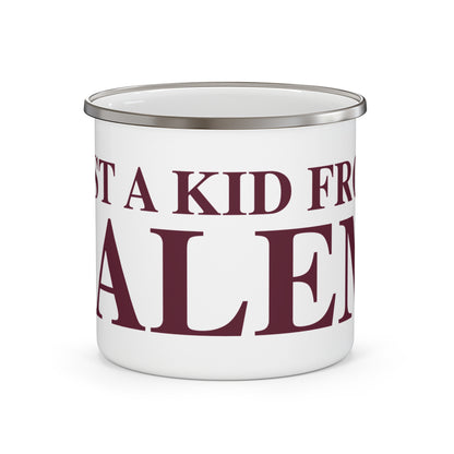 Just a kid from Salem Enamel Camping Mug