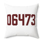06473 North Haven Connecticut Zip Code Polyester Square Pillow