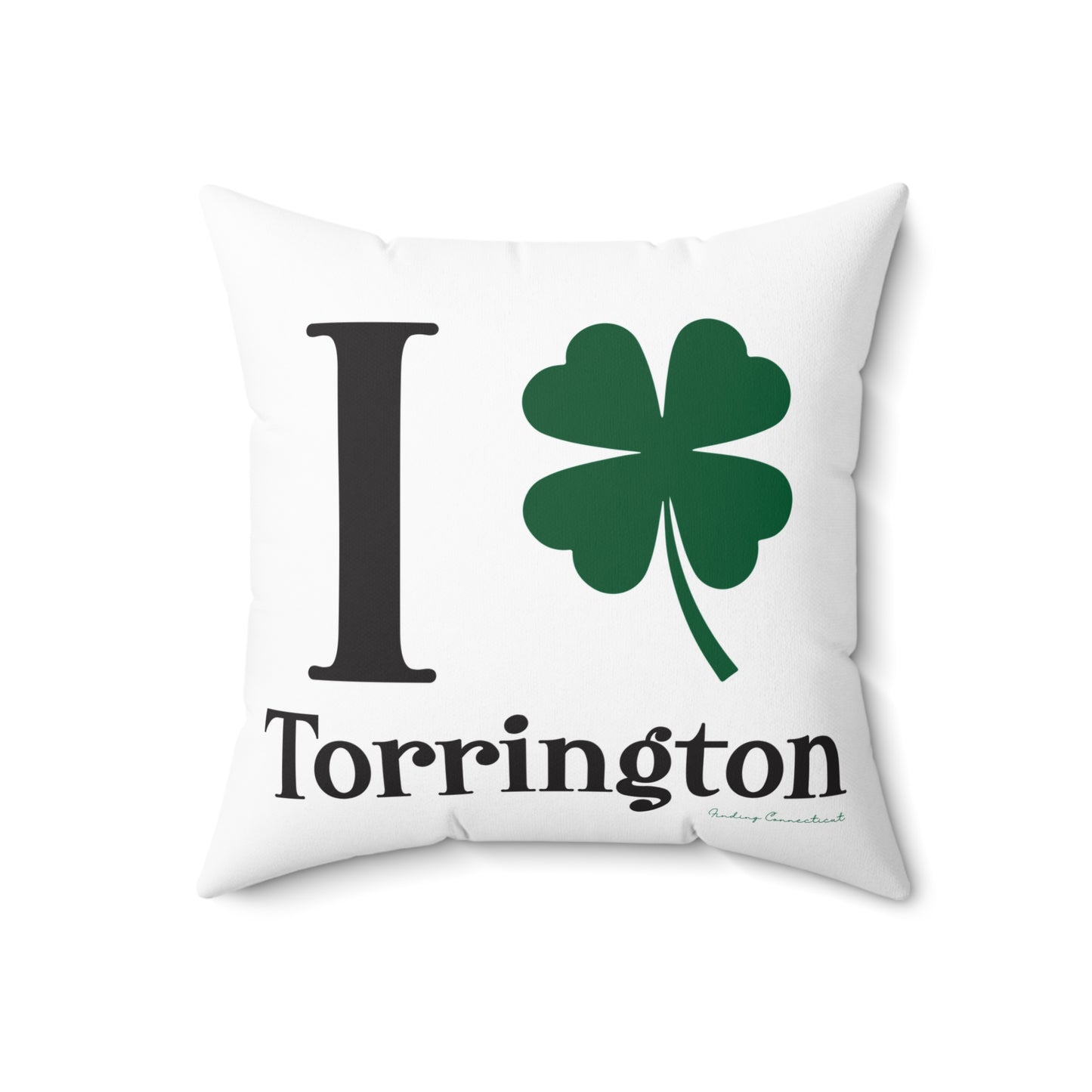 I Clover Torrington Spun Polyester Square Pillow
