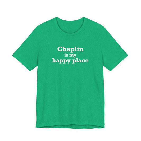 Chaplin is My Happy Place Unisex Jersey Short Sleeve T-Shirt