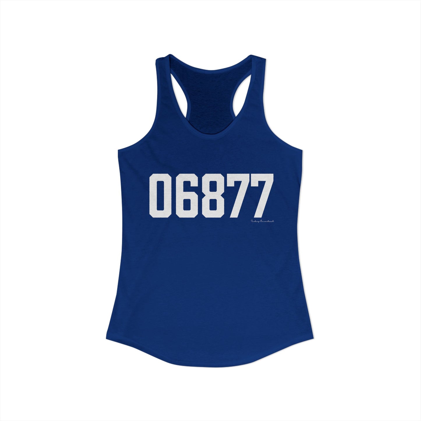 06877 Ridgefield CT Zip Code Women's Ideal Racerback Tank Top
