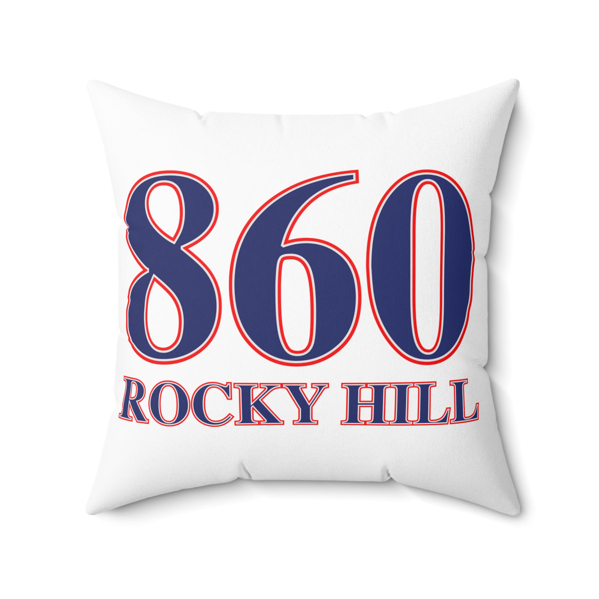 860 Rocky Hill Red, White & Blue Spun Polyester Square Pillow