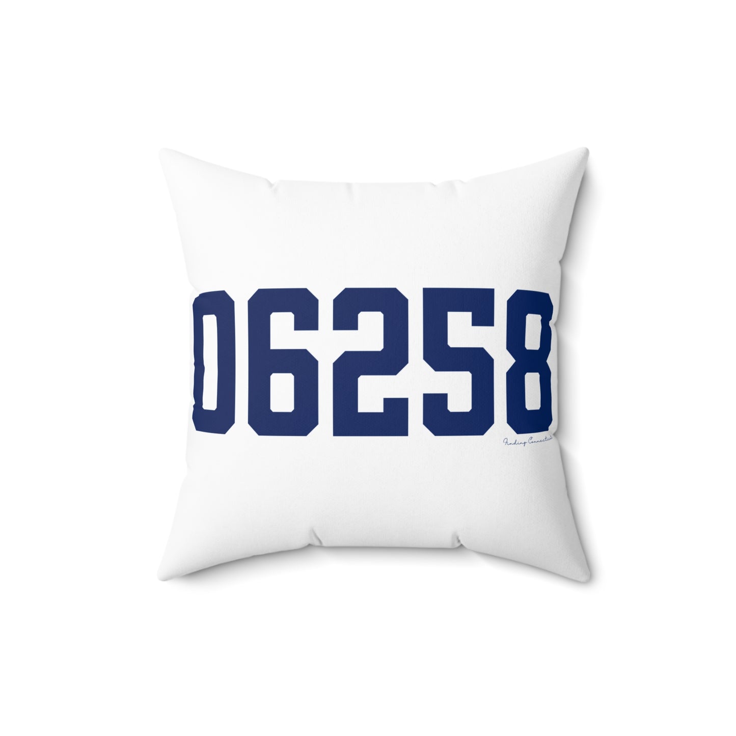 06258 Pomfret Connecticut Zip Code Spun Polyester Square Pillow