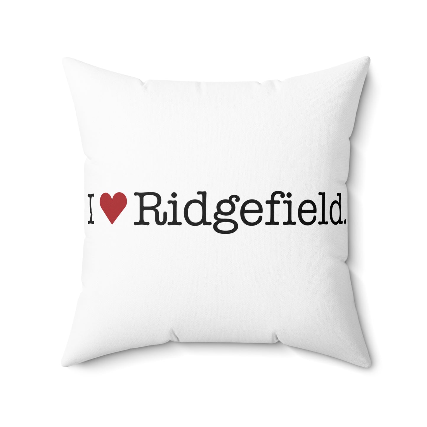 I Heart Ridgefield. Spun Polyester Square Pillow