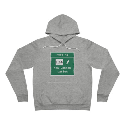Vintage Merritt Parkway Exit 37 Sign Unisex Sponge Fleece Pullover Hoodie
