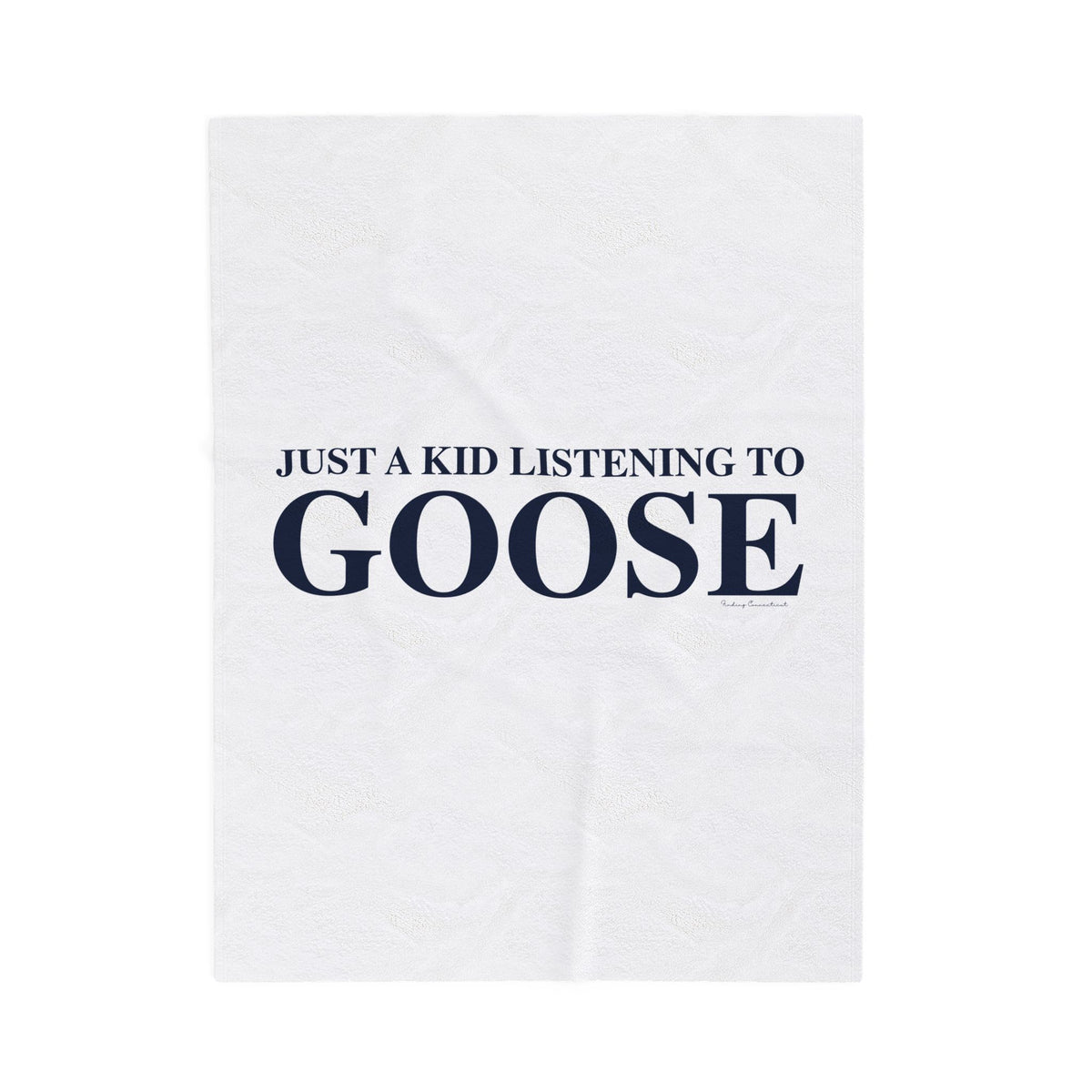 Just a kid listening to Goose Velveteen Plush Blanket