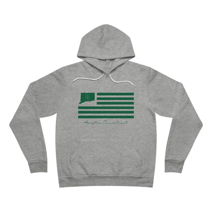 Hampton Connecticut St. Patrick’s Day Flag Unisex Sponge Fleece Pullover Hoodie