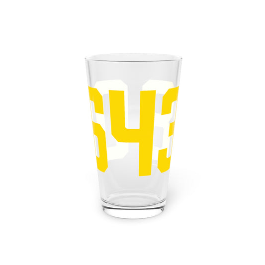 06438 Haddam Connecticut Zip Code Pint Glass, 16oz