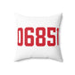06851 Norwalk Connecticut Zip Code Spun Polyester Square Pillow