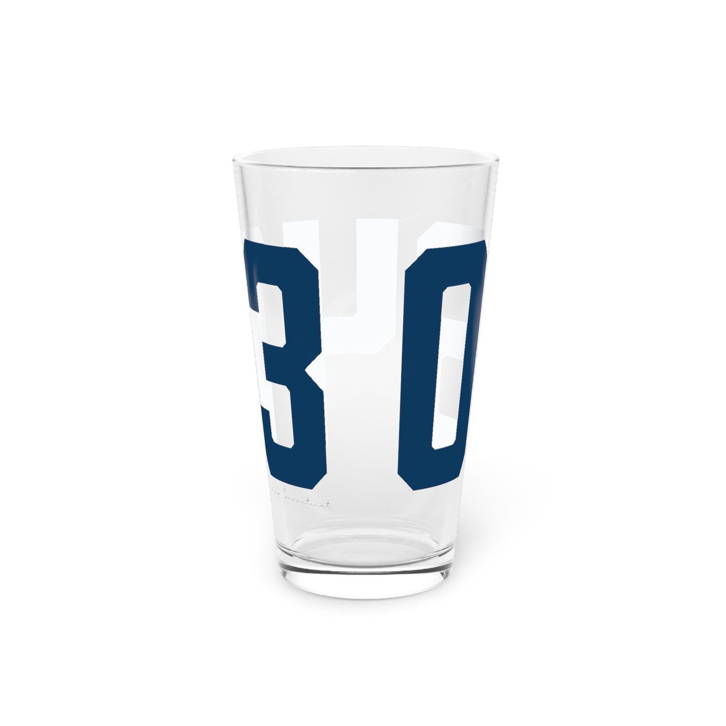 06413 Clinton Connecticut Zip Code Pint Glass, 16oz