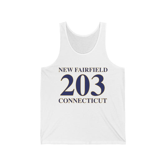 New Fairfield 203 Connecticut Unisex Jersey Tank Top