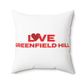 Love Greenfield Hill Spun Polyester Square Pillow