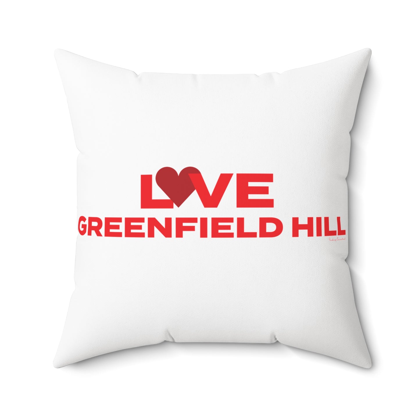 Love Greenfield Hill Spun Polyester Square Pillow