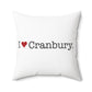 I Heart Cranbury. Spun Polyester Square Pillow