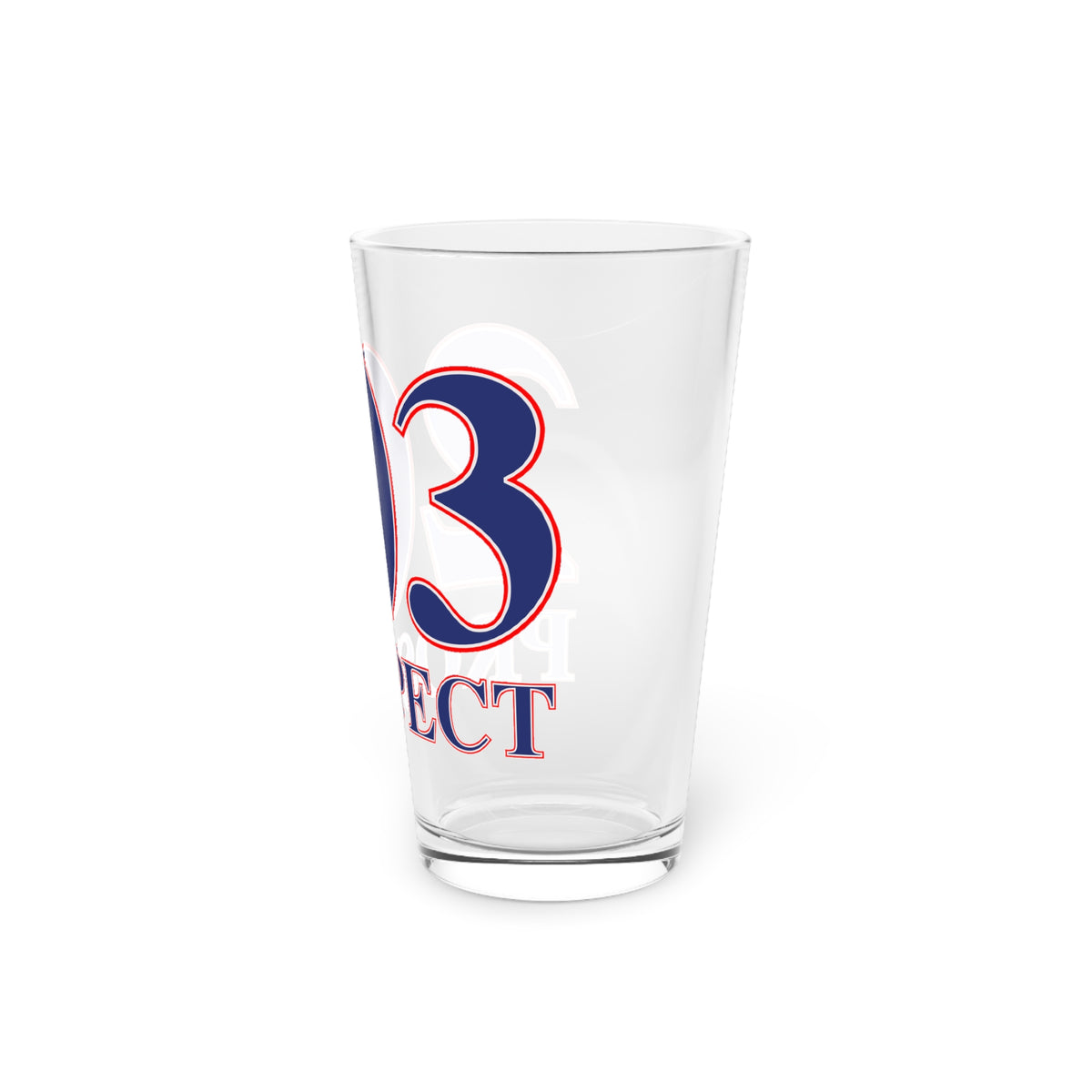 Prospect Red, White & Blue Pint Glass, 16oz