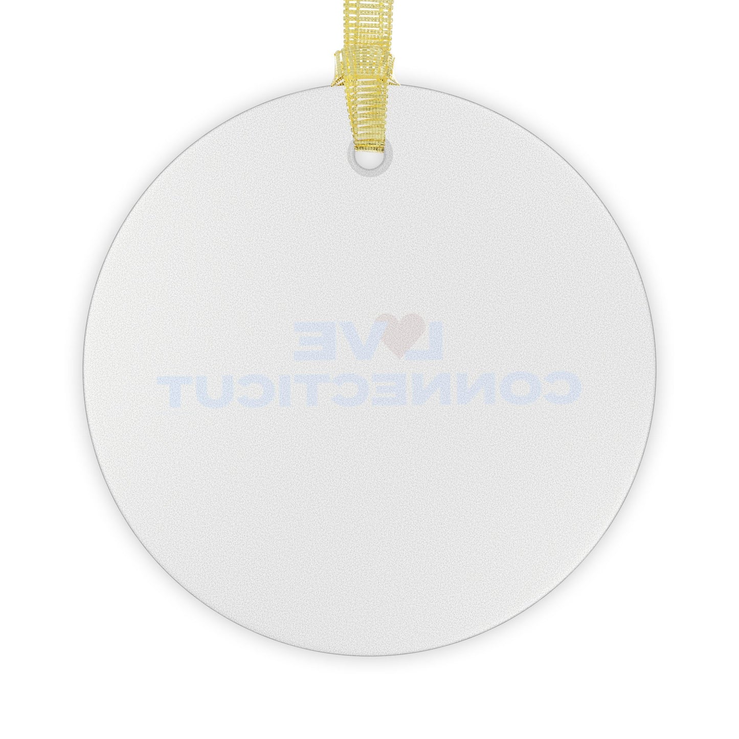 Love Connecticut Glass Ornaments