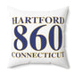 Hartford 860 Connecticut Polyester Square Pillow