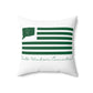 South Windsor Connecticut St. Patrick’s Day Flag Spun Polyester Square Pillow