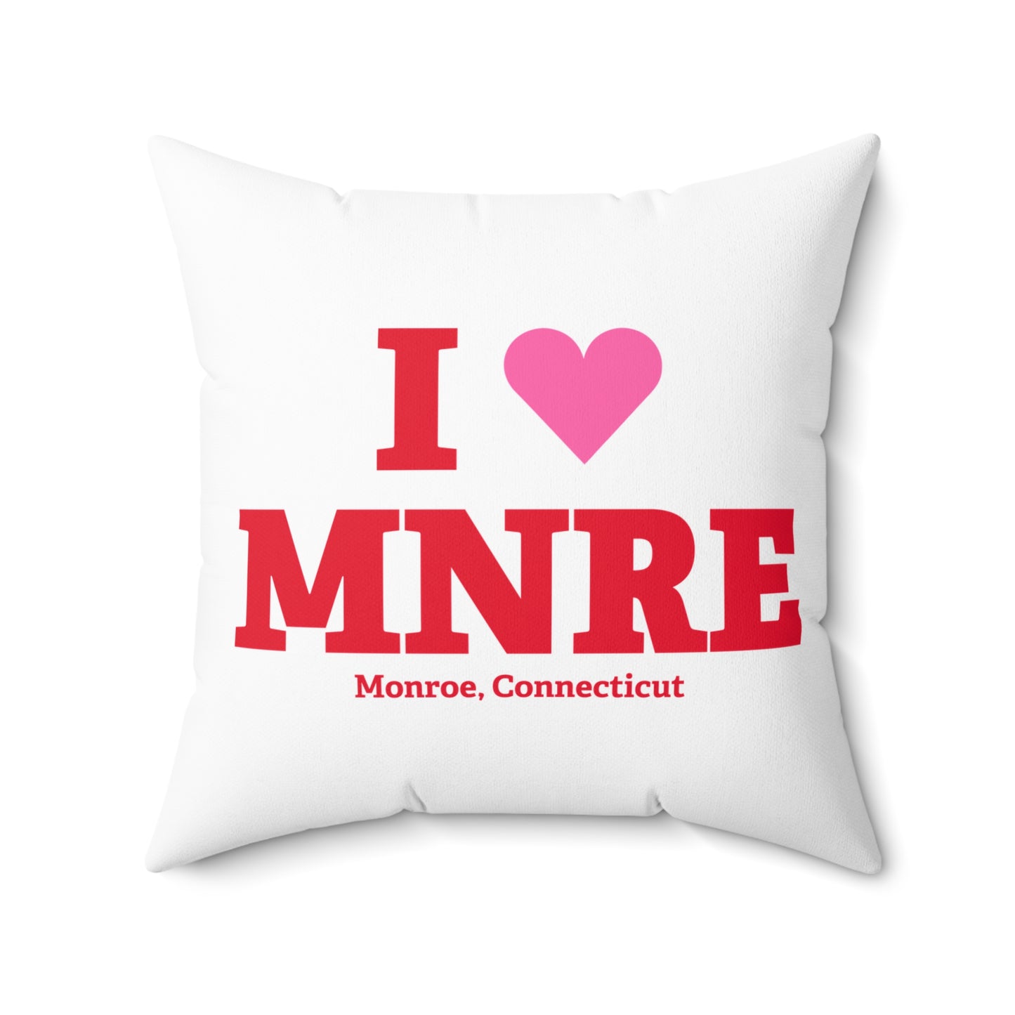 I Heart MNRE Spun Polyester Square Pillow