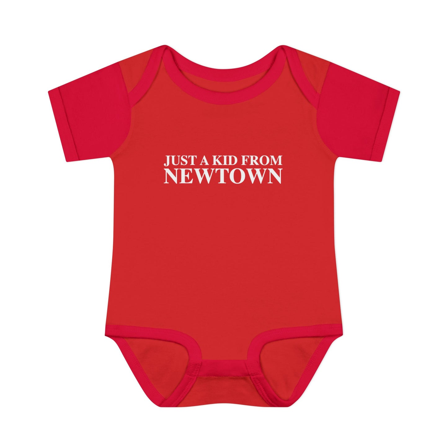 Just a kid from Newtown Infant Baby Rib Bodysuit