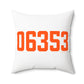 06353 Montville Connecticut Zip Code Spun Polyester Square Pillow