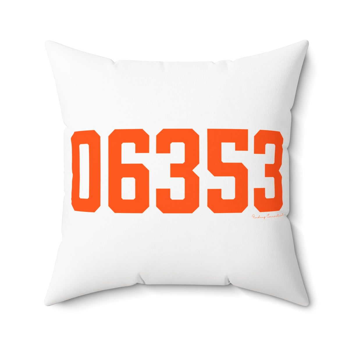 06353 Montville Connecticut Zip Code Spun Polyester Square Pillow