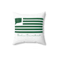 Berlin Connecticut St. Patrick’s Day Flag Spun Polyester Square Pillow