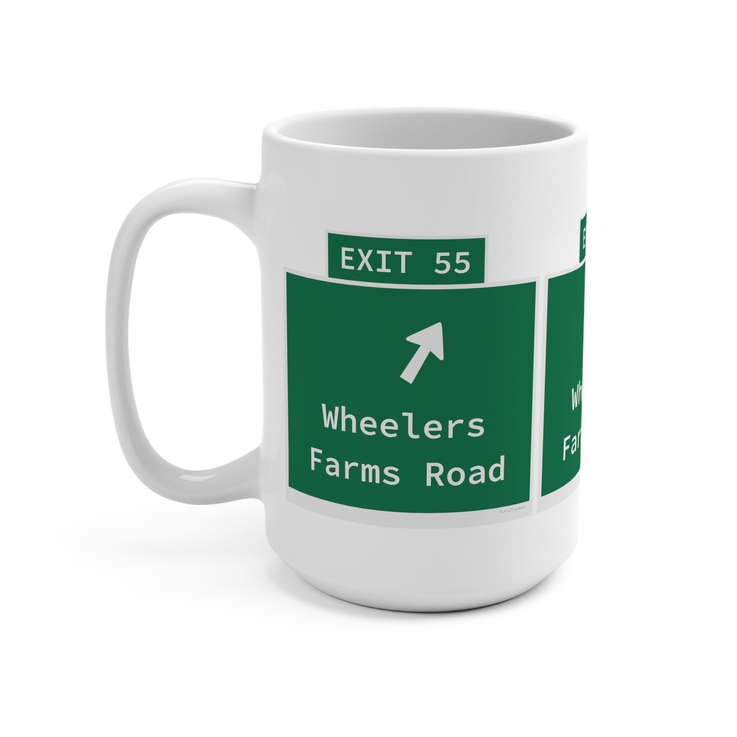 Vintage WCP Exit 55 Sign Mug 15oz