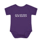 Just a kid from New Haven Infant Baby Rib Bodysuit