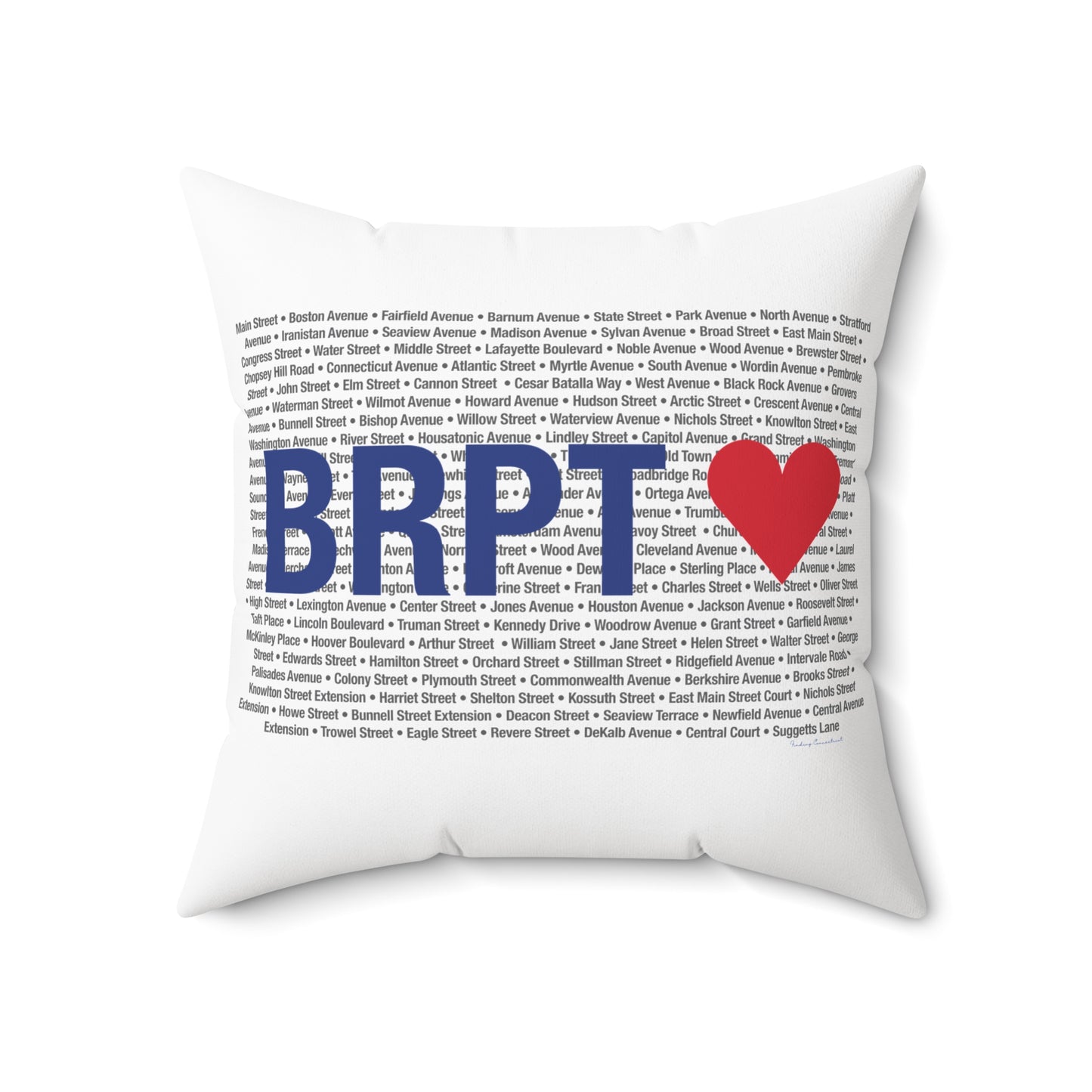 Bridgeport Love Spun Polyester Square Pillow