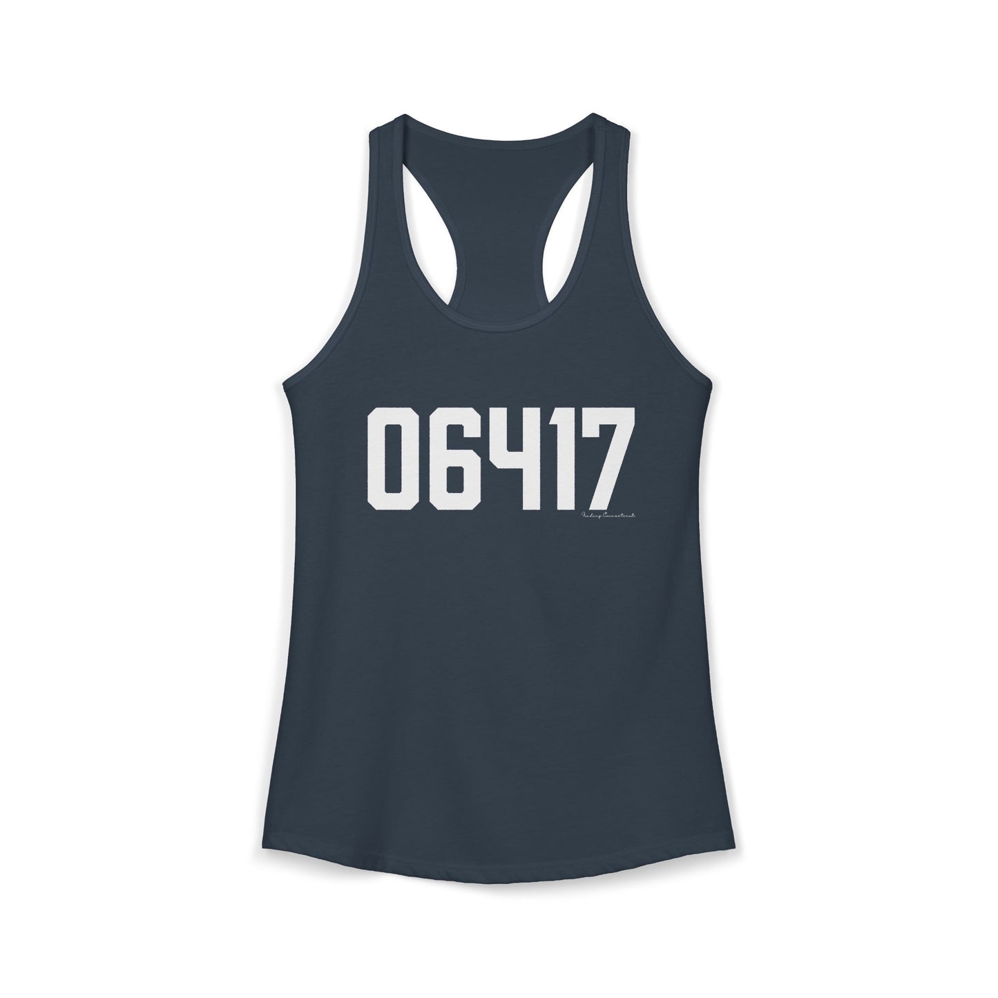 06417 Deep River CT Zip Code Women's Ideal Racerback Tank Top