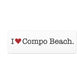I Heart Compo Beach. Matte Canvas, Stretched, 1.25"