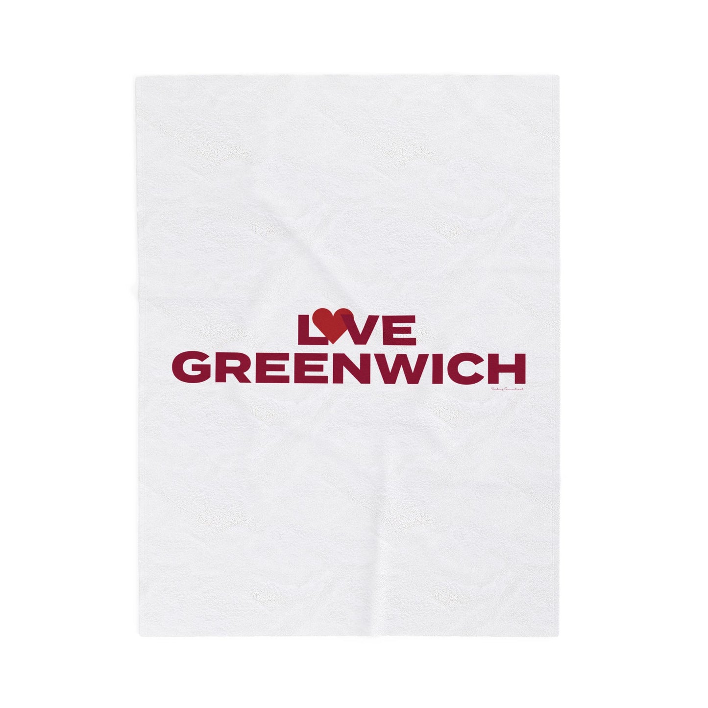 Love Greenwich Velveteen Plush Blanket