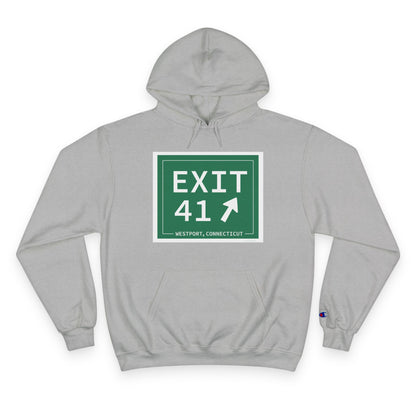 Vintage Exit 41 Merritt Parkway Sign Champion Hoodie