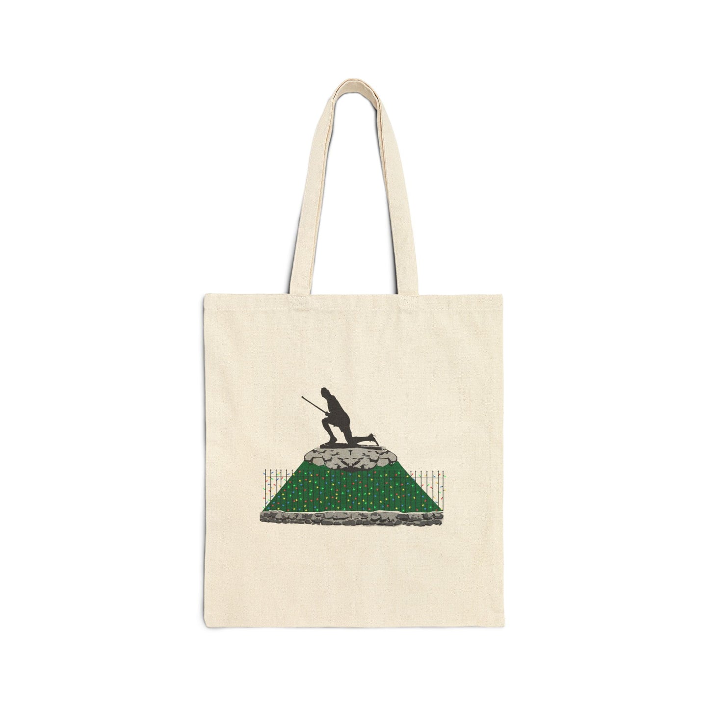 Minuteman Holiday Lights Cotton Canvas Tote Bag