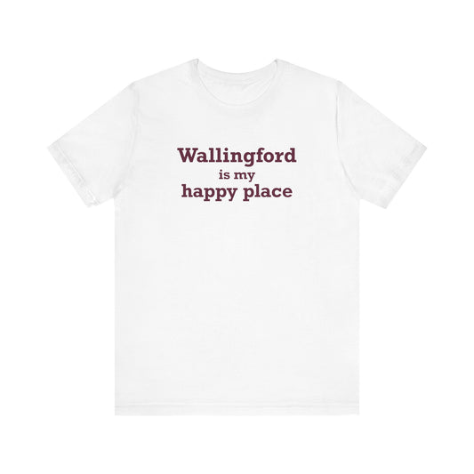 Wallingford is My Happy Place Unisex Jersey Short Sleeve T-Shirt