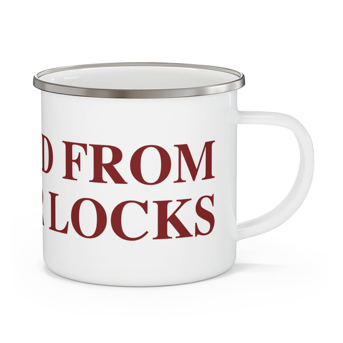 Just a kid from Windsor Locks Enamel Camping Mug