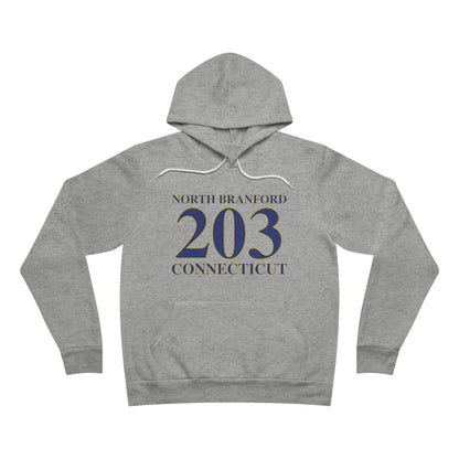 North Branford 203 Connecticut Unisex Sponge Fleece Pullover Hoodie