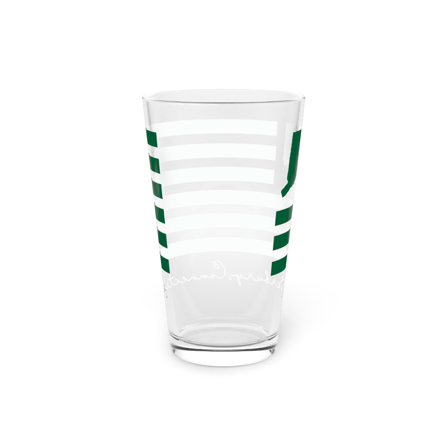 Waterbury Connecticut St. Patrick’s Day Flag Pint Glass, 16oz