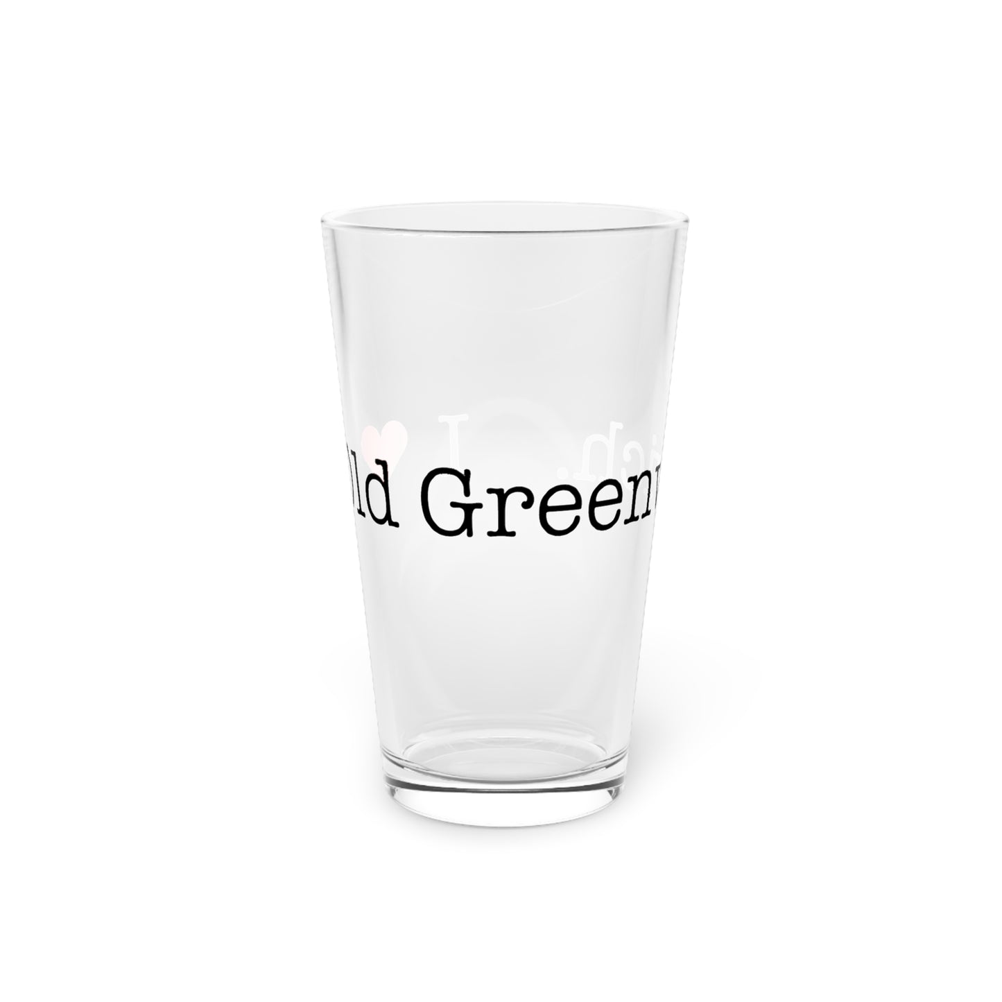 I Heart Old Greenwich. Pint Glass, 16oz